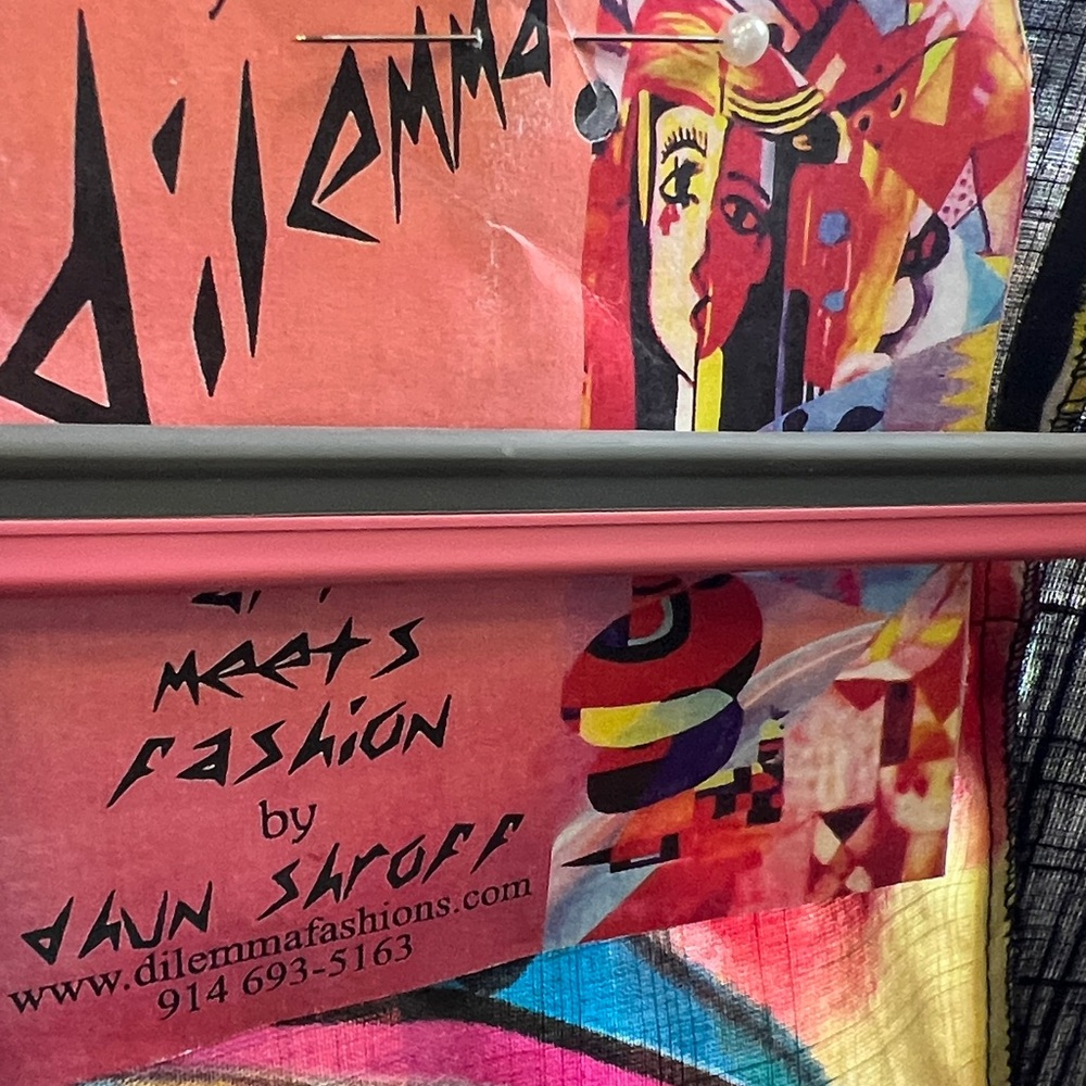 Colorful Abstract Women's Kimono - Picture 7 of 8